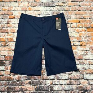 Under Armour Boys Sz 18 Performance Shorts Navy Blue Athletic Loose Fit